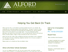 Tablet Screenshot of alfordlawfirm.com